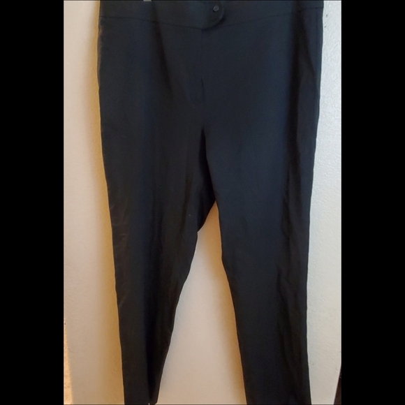 Jones New York Signature Black Career Work Pants size 16 Business Casual - Picture 1 of 5